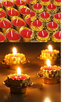 28 Pcs Handmade Lotus Flower TeaLight Candle, Floating Candle and Tea Lights, Centerpieces for Tables, Bridal Baby Shower