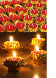 28 Pcs Handmade Lotus Flower TeaLight Candle, Floating Candle and Tea Lights, Centerpieces for Tables, Bridal Baby Shower