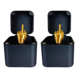 Out of the box pop-up Middle Finger Gift Box Creative Desk Home Decor Gifts Middle Finger Novelty Christmas Funny Prank Gift