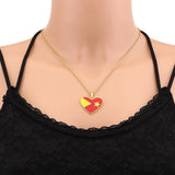 2024 new fashion stainless steel Tigrei State Ethiopian heart-shaped necklace for women and men couples ethnic style accessories