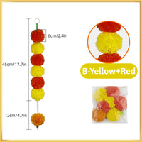 5-50 PCS Marigold Garland Wedding Diwali Decoration Day of the Dead Faux Garlands Wedding Garlands Indian Decor for Prayer Fest
