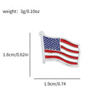 Fashion USA American Flag Brooch Anime Enamel Pin Custom Badge Lapel Pin Halloween Accessories Jewelry Gift