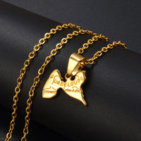 Anniyo Guadeloupe Map Pendant Necklaces for Women Girls Gold Color Jewelry France Guadeloupe Maps #200910