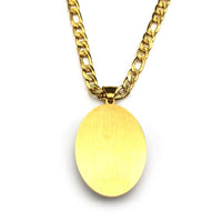Virgin Mary Jesus Oval Medal Pendant Necklace for Women Men Stainless Steel Gold Color St. Joseph Amulet Hip Hop Chain Jewelry