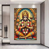 Indian Hindu Goddess Lord Hanuman Poster HD posters Self adhesive waterproof ideal for living room bedroom bar decoration