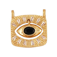 Newest Classic Amulet Turkish Blue Evil Eye Charm Pendant,18K Gold Cubic Zirconia CZ Paved,Jewelry Necklace Bracelet Supply L30