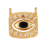 Newest Classic Amulet Turkish Blue Evil Eye Charm Pendant,18K Gold Cubic Zirconia CZ Paved,Jewelry Necklace Bracelet Supply L30