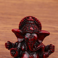 Creative Decorative Ganesha Buddha Statue Handicraft Resin Art Elephant God Sculptures Carved Rresin Ganesha Ornaments Car Decor