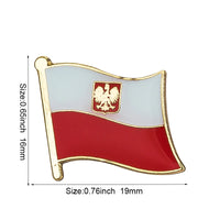 Poland flag pin Bird lapel pin badge  Brooch Icons 1PC KS-0039