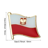 Poland flag pin Bird lapel pin badge  Brooch Icons 1PC KS-0039