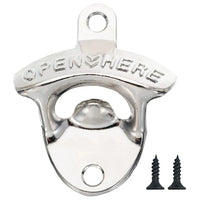 Zinc Alloy Wall Bottle Opener Kitchen Bottle Opener Retro Alloy Wall Mounted with Screws Party Antique Beer Bottle Opener