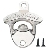Zinc Alloy Wall Bottle Opener Kitchen Bottle Opener Retro Alloy Wall Mounted with Screws Party Antique Beer Bottle Opener