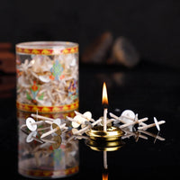 200Pcs/Box Handmade Light Replacementbottle Diy Burner Butterkerosene Diya Holders Oil Lamp Wick Making Supplies Floating Candle