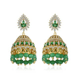 Gypsy Jewelry Retro Ethnic Indian Jhumka Crystal Small Bells Beads Drop Tassel Earrings Women Bohemian Statement Jhumki Tribal