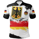 German Coat Of Arms Polo Shirt For Men 3D Print Germany Map Street Fashion Short Sleeve Lapel Tee Summer New Graffiti Polo Top