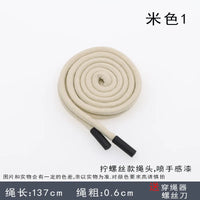 6mm Round Sweater Hat Rope Polyester Cotton Drawstring Men Women Sports Pants Waist Rope Decorative Casual Pants Belt Rope