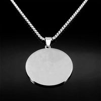 2024 Fashion Yin and Yang Gossip Taiji Stainless Steel Necklaces for Women/Men Statement Necklace Jewelry bisuteria N8476S03