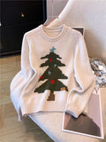 YuooMuoo Christmas Sweaters for Women 2025 New Autumn Winter Long Sleeve Christmas Tree Knitted Pullover Tops Korean Lady Shirts