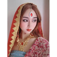 Boho Ethnic Indian Women Hair Jewelry Rhinestone Forehead Hair Pins Pendant with Hairpin Decorations Headpiece Hair Accessories