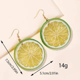 Beer Festival Wine Glass Orange Juice Earrings Fashion 2D Flat Design Earrings Women Girls Party Jewelry Gift Give To Friends