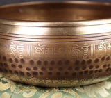Nepal Large Bowl Singing 20cm Copper Handmade Buddha Bowls Tibetan Yoga Bowl Meditation Tools Buddha Sound Bowls Awareness Set