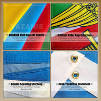 Single Double Sided Polyester Custom Flag 3x5/4x6/5x8FT with Brass Grommet Small Big Personalized Your Own Design Logo Text Flag