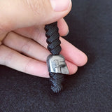 Vintage Hand-knitted Lanyard Keychain Biker helmet Pendant Paracord Rope weave Accessories Bag Hanging Handmade Car Keyring