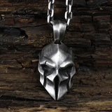 Retro Devil Mask Pendant Japanese Samurai Style Punk Pendant Necklace Men's Gothic Halloween Jewelry Gift