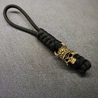 Vintage Hand-knitted Lanyard Keychain Biker helmet Pendant Paracord Rope weave Accessories Bag Hanging Handmade Car Keyring