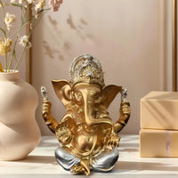 1 Piece of Exquisite Indian Elephant God Jialash Golden Statue Ornaments, Praying for Blessings and Auspicious Home Goodies, Unified Indian Art Style Decoration