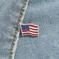Fashion USA American Flag Brooch Anime Enamel Pin Custom Badge Lapel Pin Halloween Accessories Jewelry Gift