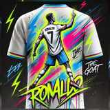 2025-26 CHATGPT Original Design New Arriavl The Goat Design Football Jersey Training Kit Oversized O-neck Soccer Tee