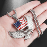 Ancient Egyptian Goddess Spread Wings Pendant Necklace Women Fashion Hip Hop Punk Amulet Jewelry Gift