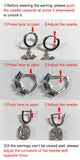Huitan Christmas Tree Shaped Dangle Earrings with Colorful Cubic Zirconia Fancy Silver Color Ear Accessories for Women Jewelry