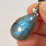 Pendant Natural Stone Irregular Shape Blue Purple Labradorite Pendant for Women Men Jewelry 1Pcs