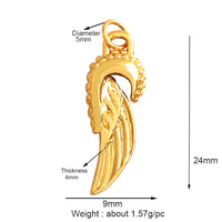 Peace Sign Feather Talisman Amulet Witch Religious Charm Pendant,MAMA Love Heart Wiccan Zircon Necklace Jewelry Findings L61