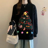 Red Christmas Pullover Sweater For Women In Autumn And Winter 2025 Women's Casual Versatile O Neck Knitted Sweater New Casual