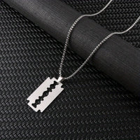 Titanium Steel Personalized Fashion Pendant Necklace Hip-Hop Punk Trend Collarbone Chain Party New Year Christmas Birthday Gift