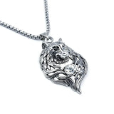 Domineering Flying Eagle Animal Pendant Necklace Men's Fashion Rap Cool Trendy Party Jewelry