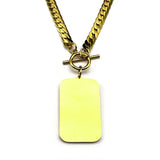 Islam Quran Muslim Pendant Necklace for Women Men Stainless Steel Gold Color Geometric Arabic Medal Amulet Chain Jewelry Gift