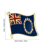Flags, badges, and pins of countries around the world-
