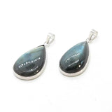 Natural Labracorite Crystal Water Drop Stone Pendant Necklace For Women Spectrolite Gemstone Energy Healing Amulet Man Jewellery