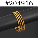 Anniyo 4Pieces Thin Bracelet For Women Girls Middle East Africa Arabia Ethiopian Wedding Party Christmas Gifts #204516