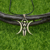 Nostalgia Fertility Ancient Greece Astarte Pregnancy Wicca Pagan Triple Moon Goddess Womens Pendants Necklaces