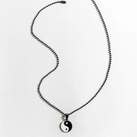 Ethnic Chinese Yin Yang Tai Chi Necklace Round Stainless Steel Tree Of Life Necklaces For Men Taoist Jewelry