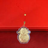 Chinese God Of Wealth Keychain New Year Lucky Phone Chain Souvenirs Mobile Phone Cartoon Camera Keys Cord Lanyard