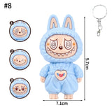 Face Changing Keychain Fun Backbag Ornament Hanging Decoration Kawai Surprise Gifts Creative Cartoon Anime Car Keyring Decor