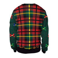 Men Women Xmas Sweatshirt 3D Christmas Wine Glass Bell The Gingerbread Man Print Ugly Christmas Sweater Holiday Party Jumper Top