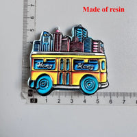 Hong Kong Refrigerator Magnets Tourism wood PVC Resin Fridge magnet Decoration Victoria Harbour Convention and Exhibition Centre