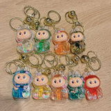Acrylic Keychain with Flowing Sand Toy Figure Bag Accessory Cute Blind Box Decoration Gift Key Chain from Mainland China